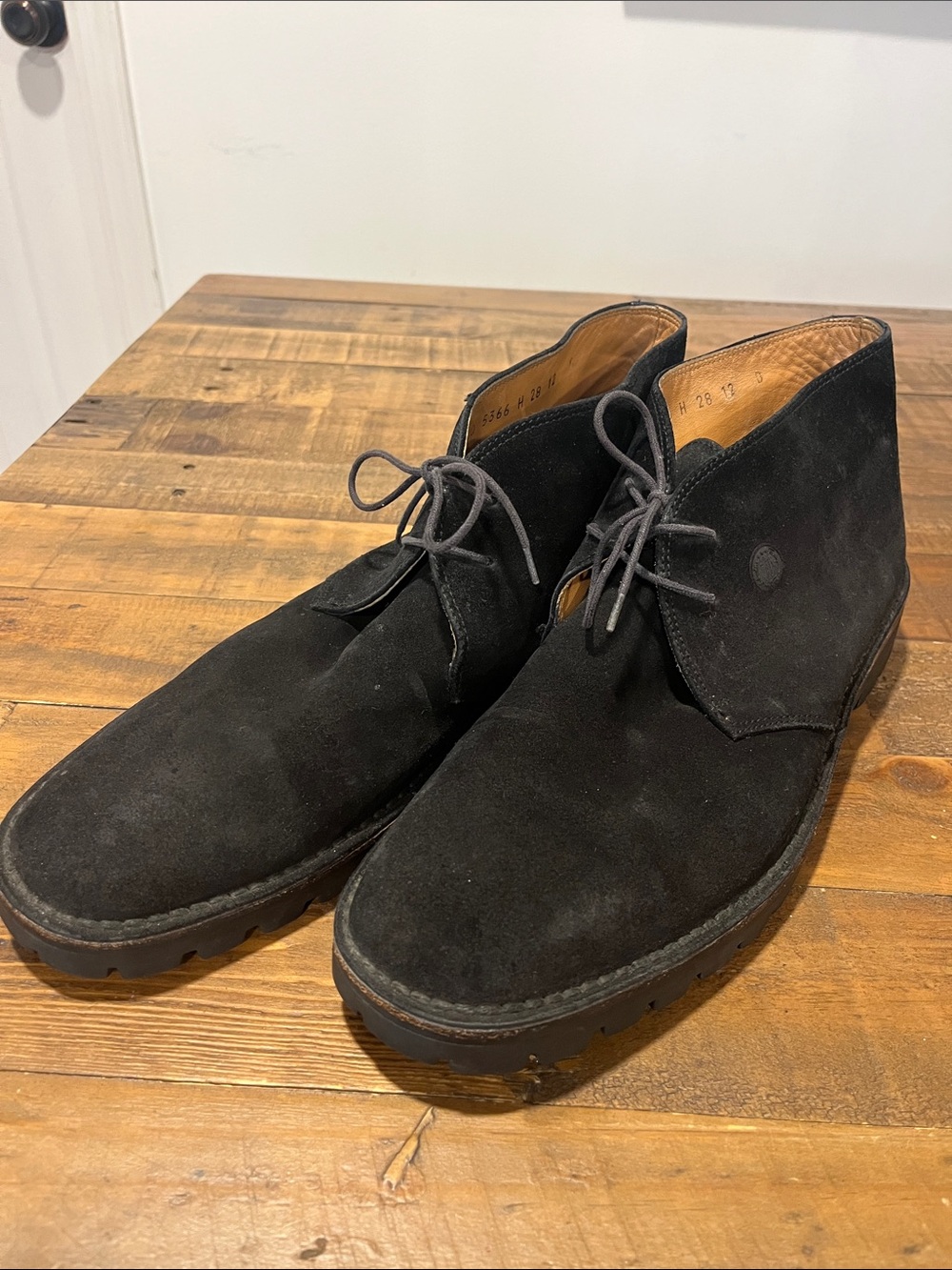 Salvatore Ferragamo Black Suede Chukka Boots
